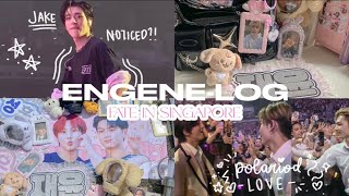 ENGENElog | 엔진로그  enhypen fate tour in singapore 2 days , vip barricade , jake noticed?!