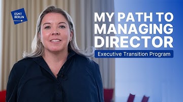 How the Executive Transition Program helped me become Managing Director | ESMT Berlin