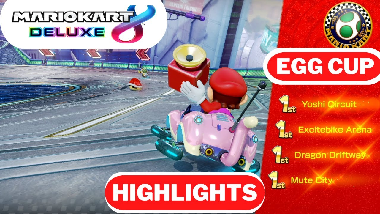 Highlights Mario Kart 8 Deluxe Egg Cup Grand prix ( Supercharged