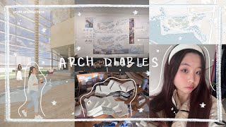 architecture diaries °˖➴ i survived design finals 🩵🍼