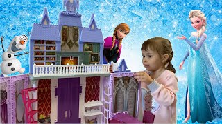 Замок Эльзы и Анны из холодного сердца - игрушка. Распаковка и обзор замка Эльзы и Анны.