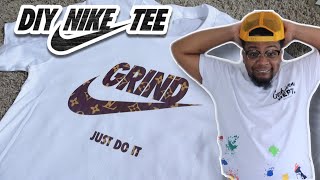How To Make Your Own Nike Shirt | Using Your Cricut, Print Then Cut, and Slice Tool | DIY