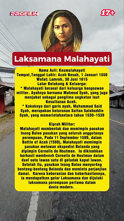 BIODATA LAKSAMANA MALAHAYATI #infoseleb #selebviral #malahayati #pahlawan