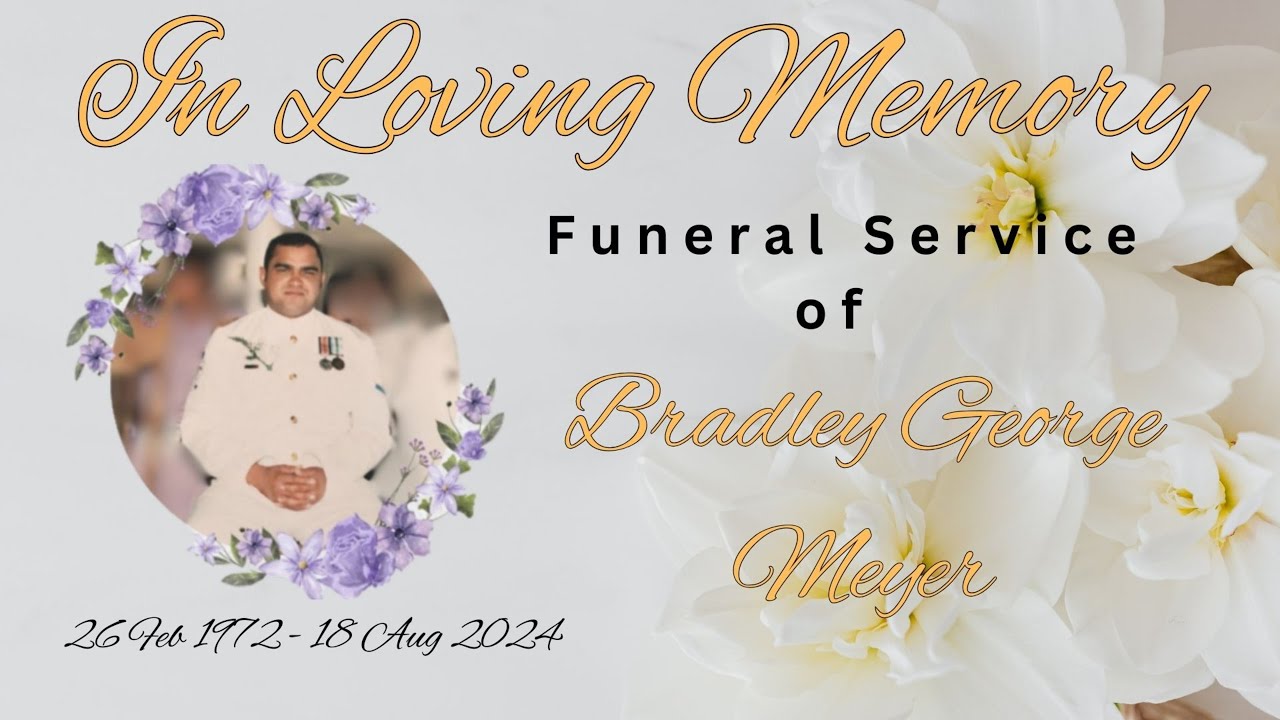 Funeral Service of Bradley George Meyer - YouTube
