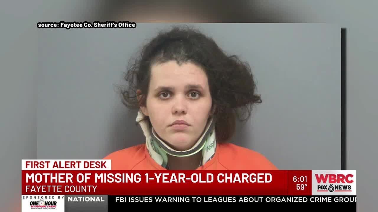 Mother of missing 1-year-old charged in Fayette Co. - YouTube