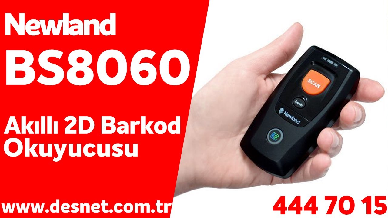 Newland BS8060 2D Kablosuz Karekod Barkod Okuyucu Desnet'te 444 70 15