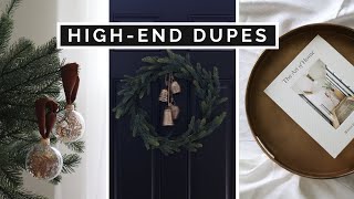 pottery barn vs thrift store | diy high end home decor dupes *christmas preview*