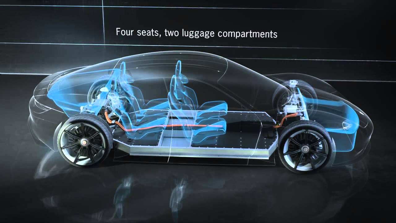 Porsche Mission E concept Technical Presentation - YouTube