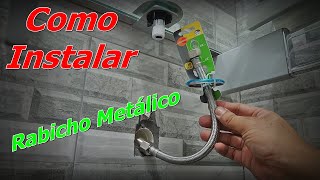 Rabicho Metálico - Engate Flexível de Metal - Rabicho de Metal Para Pia - Flexível Metálico de Pia