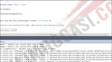 07- Linq To Sql ile Delete (silme) İşlemleri-İlişkili Kayıtların Nasıl Silineceği