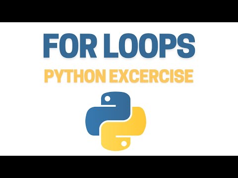 Python Exercise - Simple for loops & input and output | Python