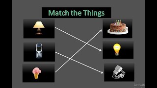 Improve your IQ levels by matching the things || Match the items || Kids || fun || child || easy