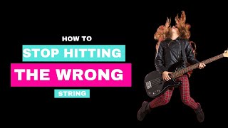 How to stop hitting other strings on the guitar