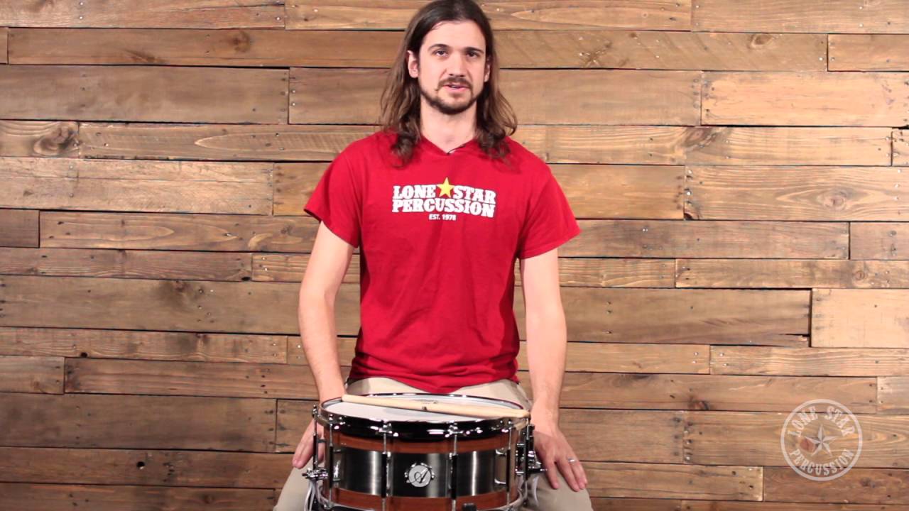 Acoutin Custom 6.5 x 14"  Grey Iron Bark Snare Drum