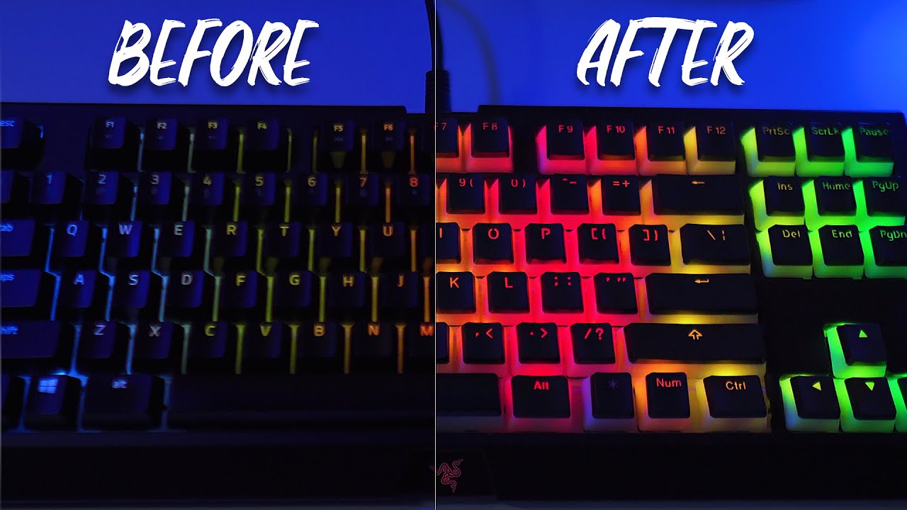 Make Your Rgb Keyboard Standout With The Hyperx Doubleshot Pbt Keycaps Youtube