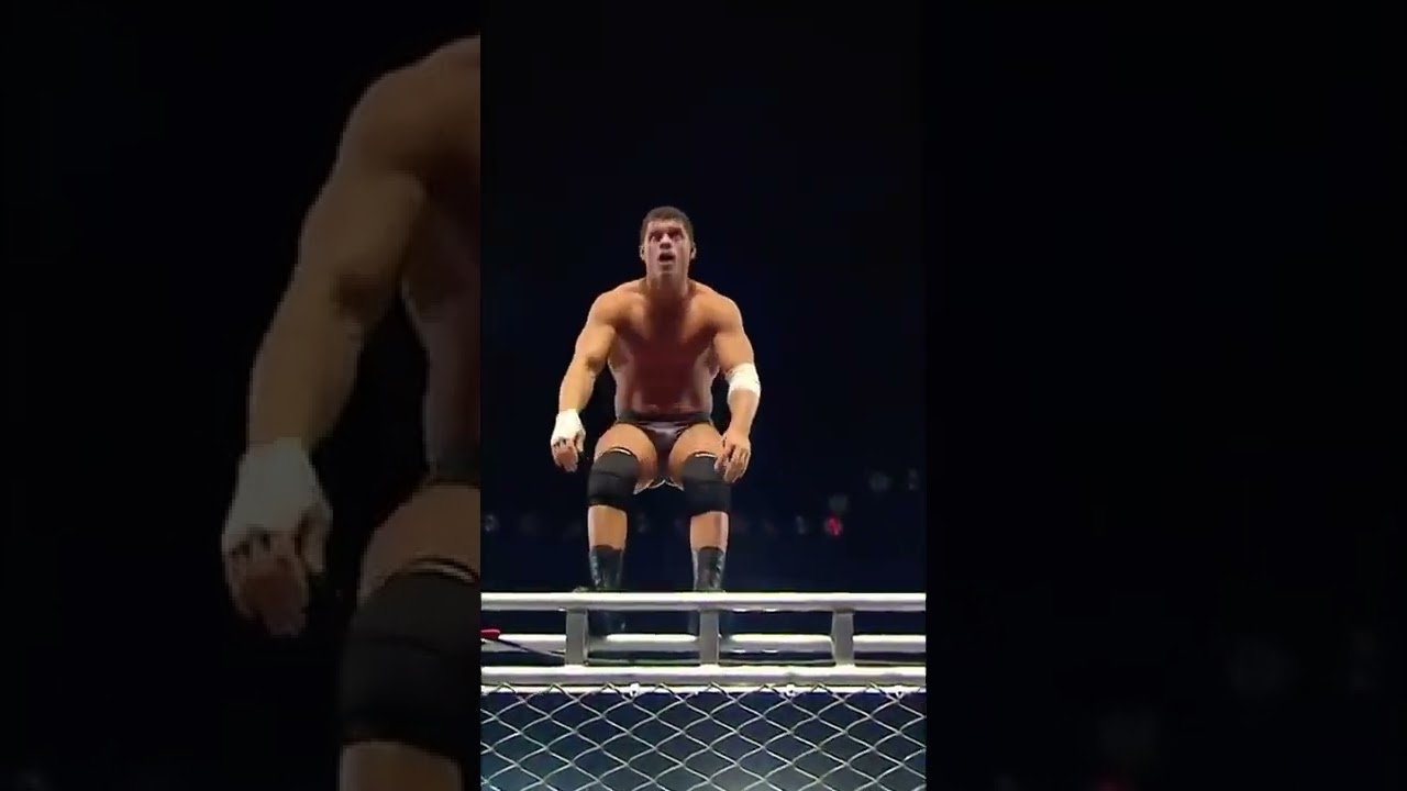 Cody Rhodes moonsaults off a stel 