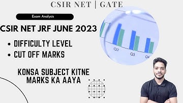 CSIR NET June 2023 Exam Analysis: Paper Analysis | Subject-wise Difficulty Level | Cut-off Marks