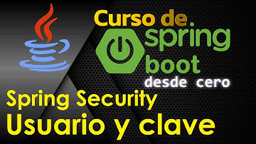 CURSO DE JAVA SPRING BOOT DESDE CERO | SPRING SECURITY, USUARIO Y CLAVE PERSONALIZADOS (video 46)