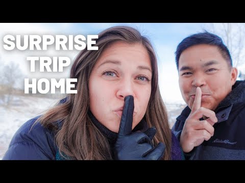 SURPRISING OUR FAMILIES FOR CHRISTMAS (Emotional reunion after 10 months of travel)