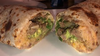 Burrito de carne asada -Cocinandoestilo Zac