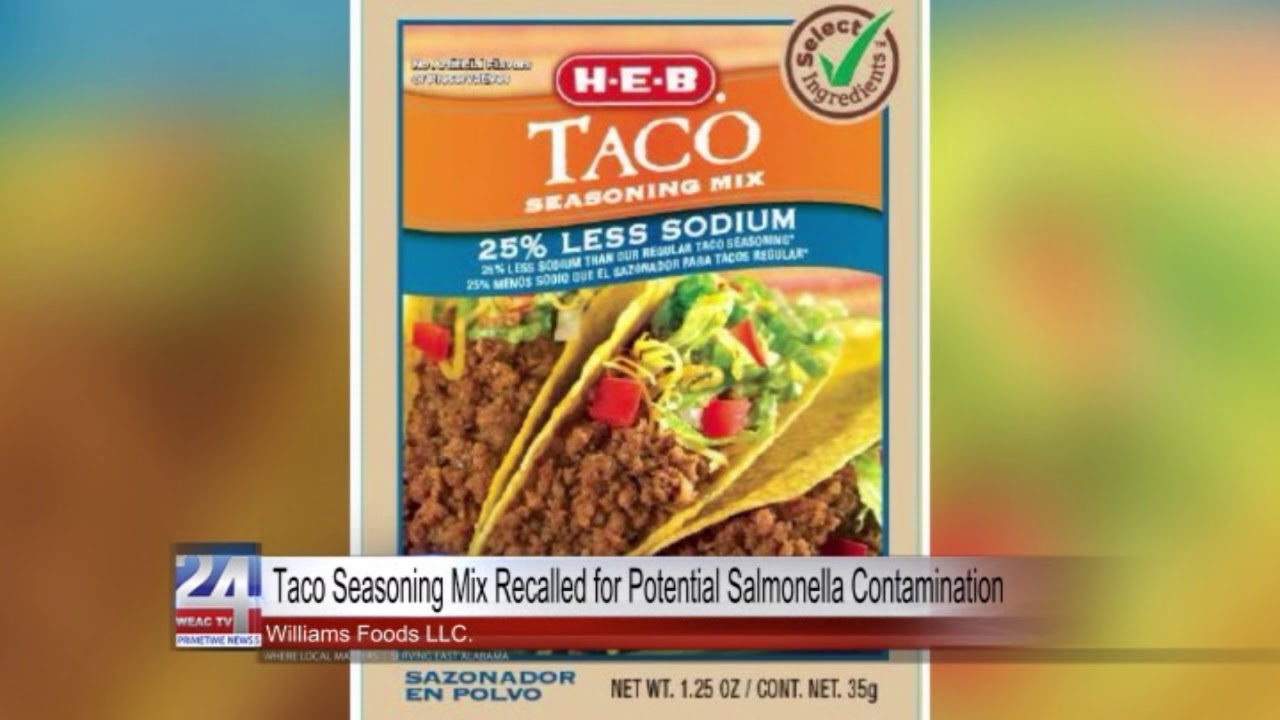 Taco Seasoning Mix Recall - YouTube