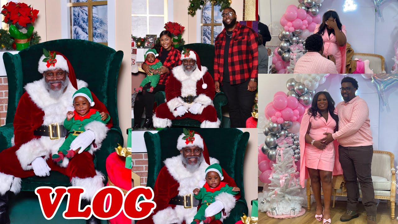 VLOG | СЕМЕЙНЫЕ РОЖДЕСТВЕНСКИЕ ФОТО С САНТОЙ, ВЕЧЕРИНКА В ЧЕСТЬ РОЖДЕСТВА И НЕОЖИДАННОЕ ПРЕДЛОЖЕН...