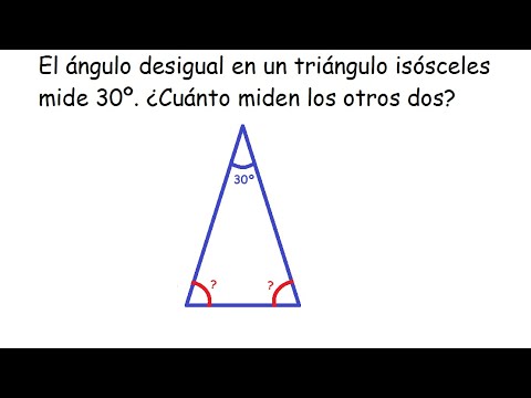 Video: Cómo Encontrar Un ángulo En Un Triángulo Isósceles