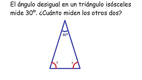 Quanto mede os ângulos do triângulo isósceles?