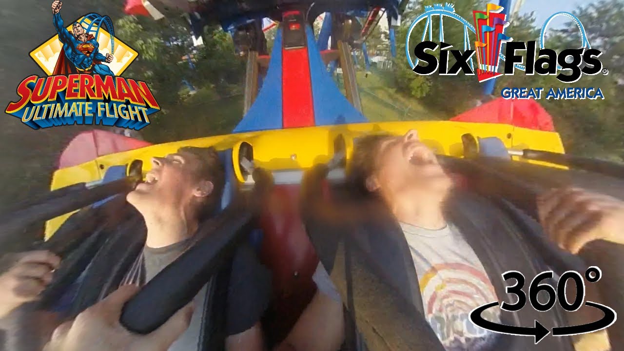 360° POV | Superman Ultimate Flight (Six Flags Great America)
