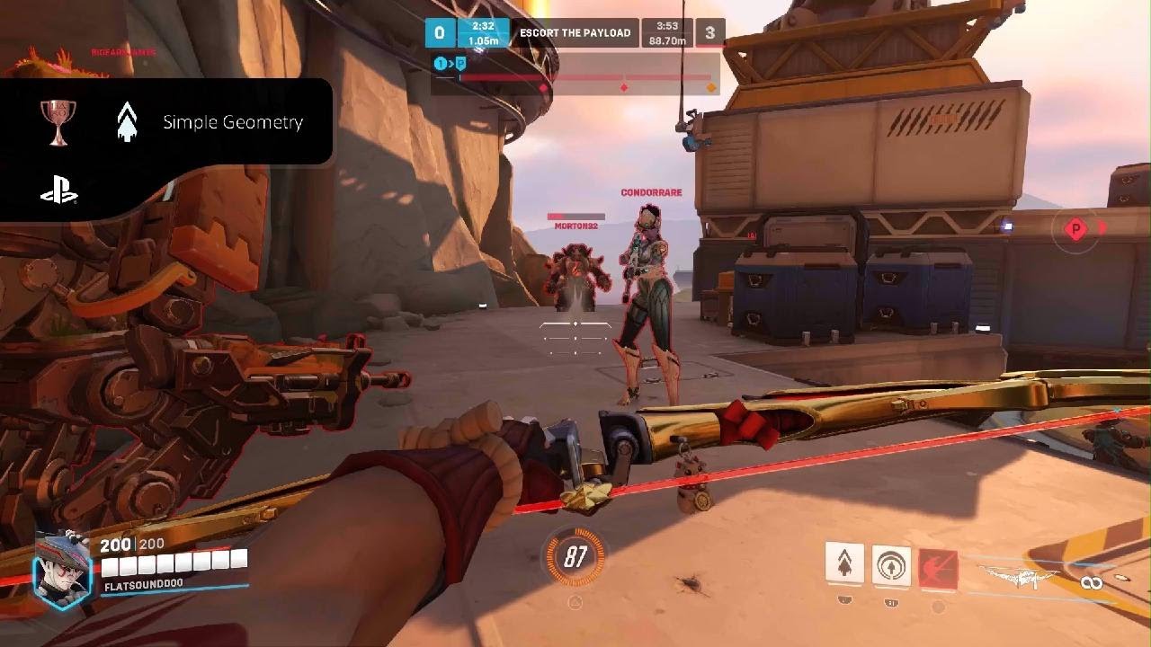 Overwatch Hanzo Simple Geometry Trophy/Achievement!