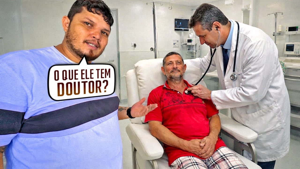 LEVEI MEU PAI AO MEDICO PARA FAZER EXAME !!! 