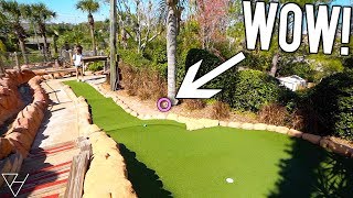 ELISHA HAS NEVER HAD THIS MUCH MINI GOLF LUCK!