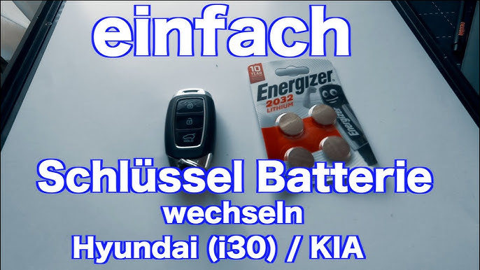 Batteriewechsel (CR2032) beim Hyundai Autoschlüssel