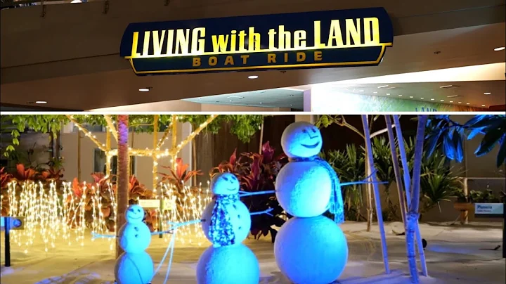 EPCOT 2021 Living with the Land Christmas Overlay FULL Ride in 4K | Walt Disney World Florida
