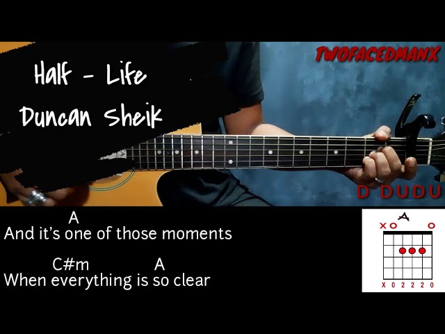 Half-Life - Duncan Sheik (Guitar Cover With Lyrics u0026 Chords) class=