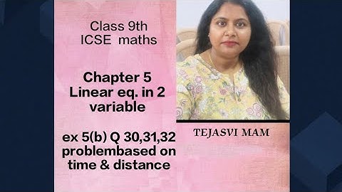 class 9 ICSE MATHS L5 Simultaneous linear equation ex 5(b) Q 30,31,32   S. Chand pub