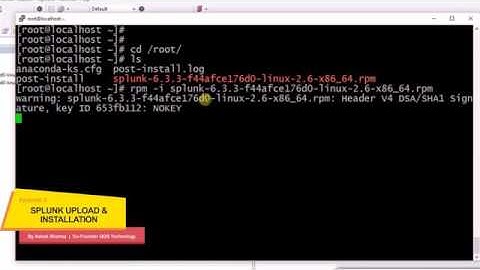 Step3 Splunk Upload and Install - (3/8)