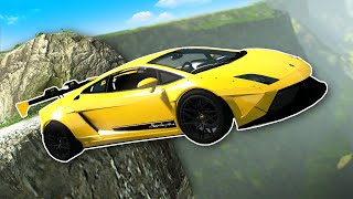 Jumping Cars Off a Cliff! - BeamNG Multiplayer Mod Gameplay