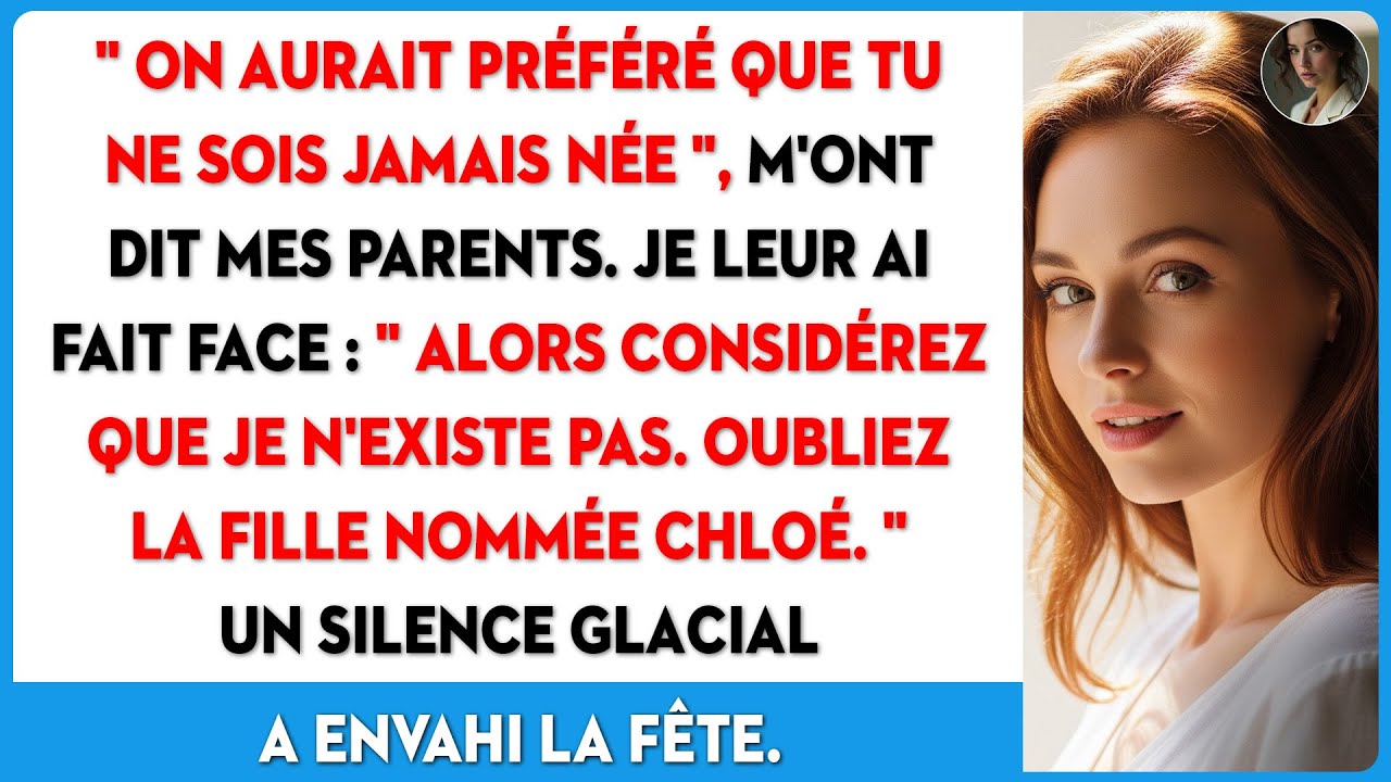 Pour mon diplôme, mes parents ont dit regretter ma naissance. Ma réaction les a choqués.