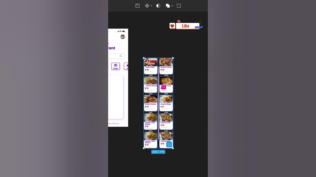 Horizontal & Vertical Scroll Make In Figma #figmadesign