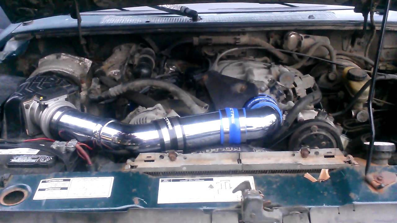 Cold air intake Ford Explorer 4.0L - YouTube