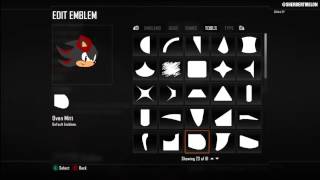 Black Ops 2 - Shadow the Hedgehog - Emblem Tutorial