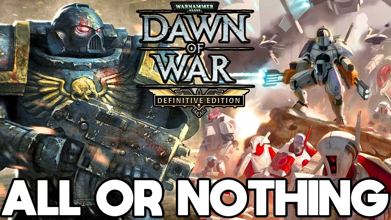 Ultramarines vs Tau Empire | Titans Fall | Dawn of War Definitive Edition Skirmish Gameplay