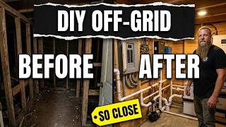 Taking my laundry and well Off grid Plumbing, Electrical, concrete work, so close to solar