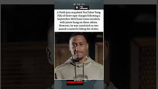 YUNG FILLY VERDICT! ⚖️ YouTuber acquitted of 3 rape charges, convicted of assault! #shorts