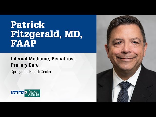 Watch Dr. Patrick Fitzgerald, internal medicine physician on YouTube.