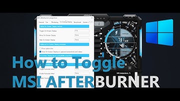 How to Toggle MSI AFTERBURNER in-game overlay on WINDOWS 11 | 2022