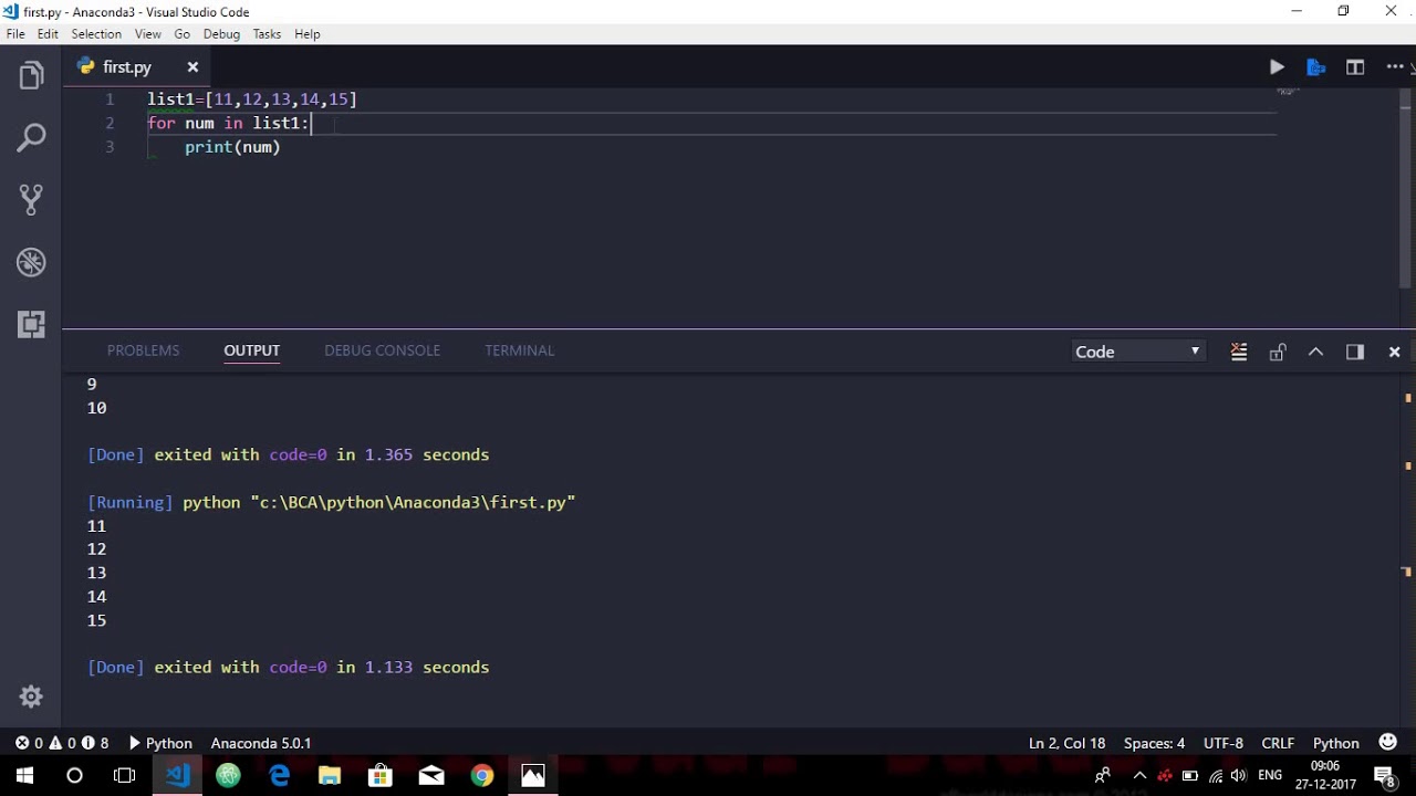 Loops in Python : For Loop - YouTube