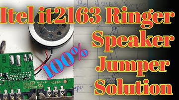 Itel it2163 ringer speaker jumper solution//it2163 ringer speaker jumper track line||speaker solutio