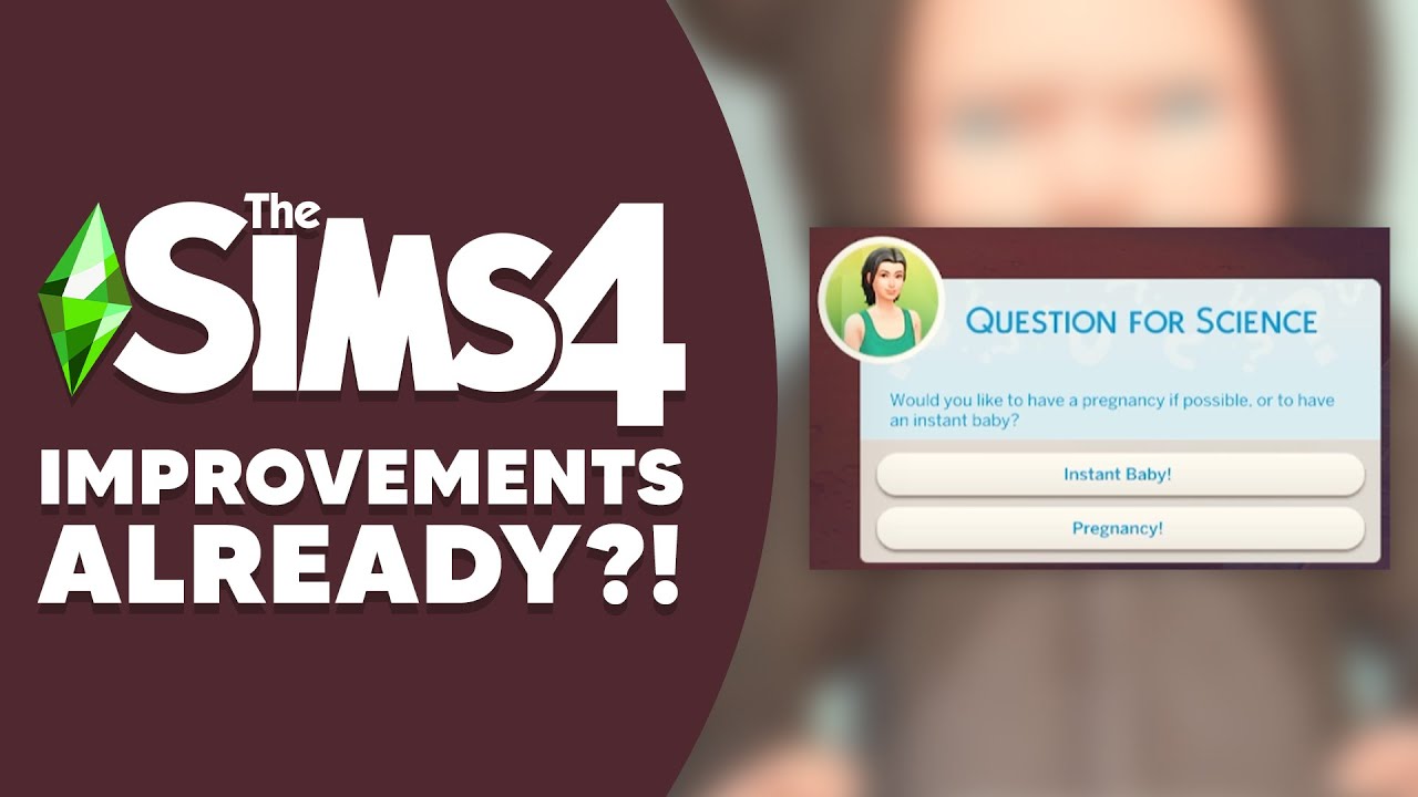 SIMS 4 SCIENCE BABY IMPROVEMENTS ALREADY?! 😱😍 YouTube